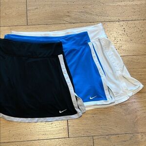 Nike Skort Set - Black, Blue, White lot of 3 size M